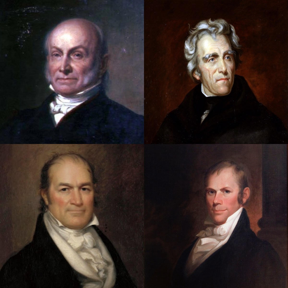 1824 – JOHN QUINCY ADAMS VS ANDREW JACKSON VS HENRY CLAY VS WILLIAM H.&nbsp;CRAWFORD