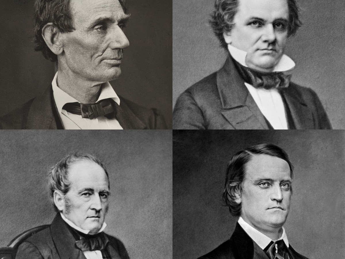 1860 – ABRAHAM LINCOLN VS STEPHEN DOUGLAS VS JOHN C. BRECKINRIDGE VS JOHN&nbsp;BELL