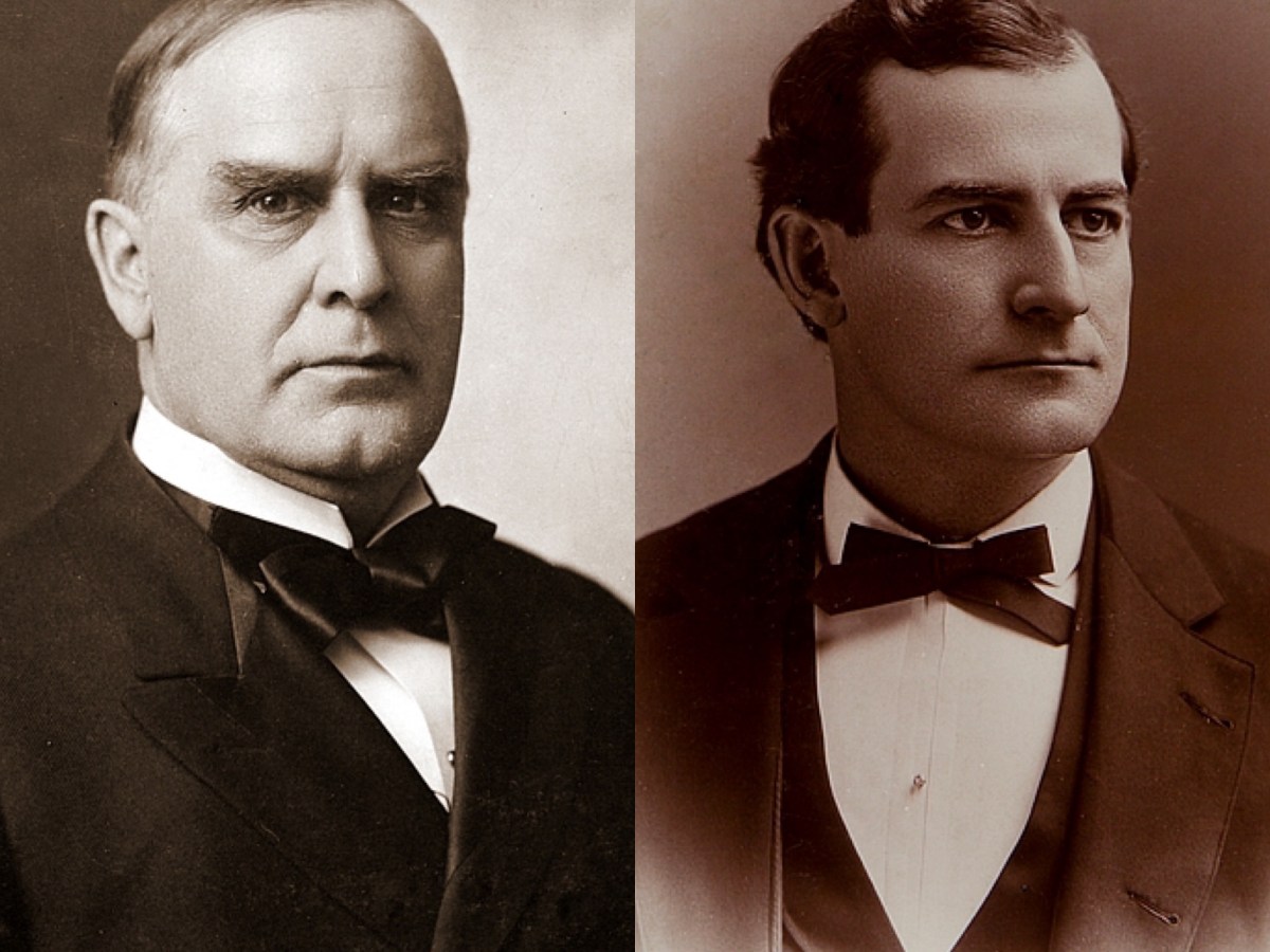 1896 – WILLIAM MCKINLEY VS WILLIAM JENNINGS&nbsp;BRYAN