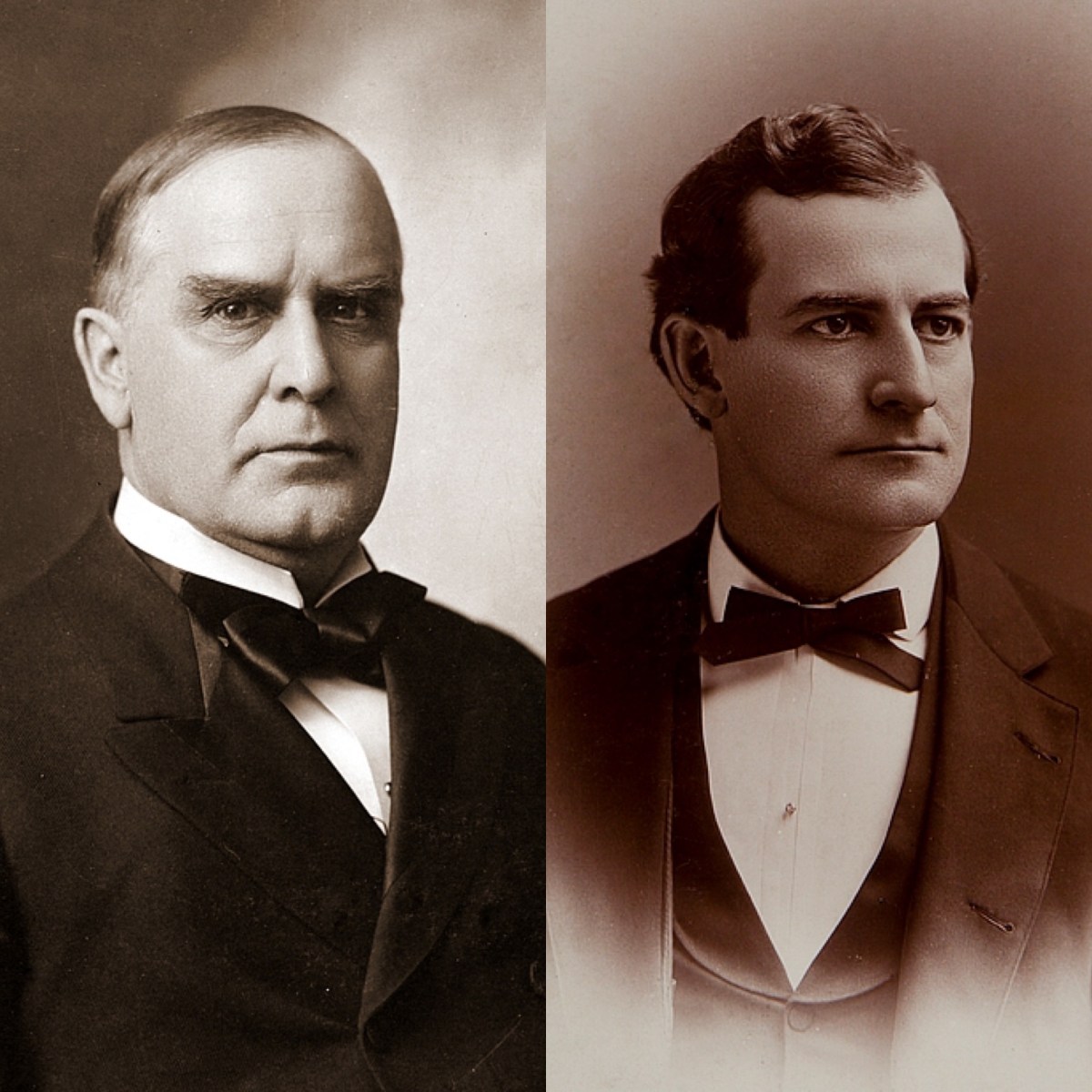 1896 – WILLIAM MCKINLEY VS WILLIAM JENNINGS&nbsp;BRYAN