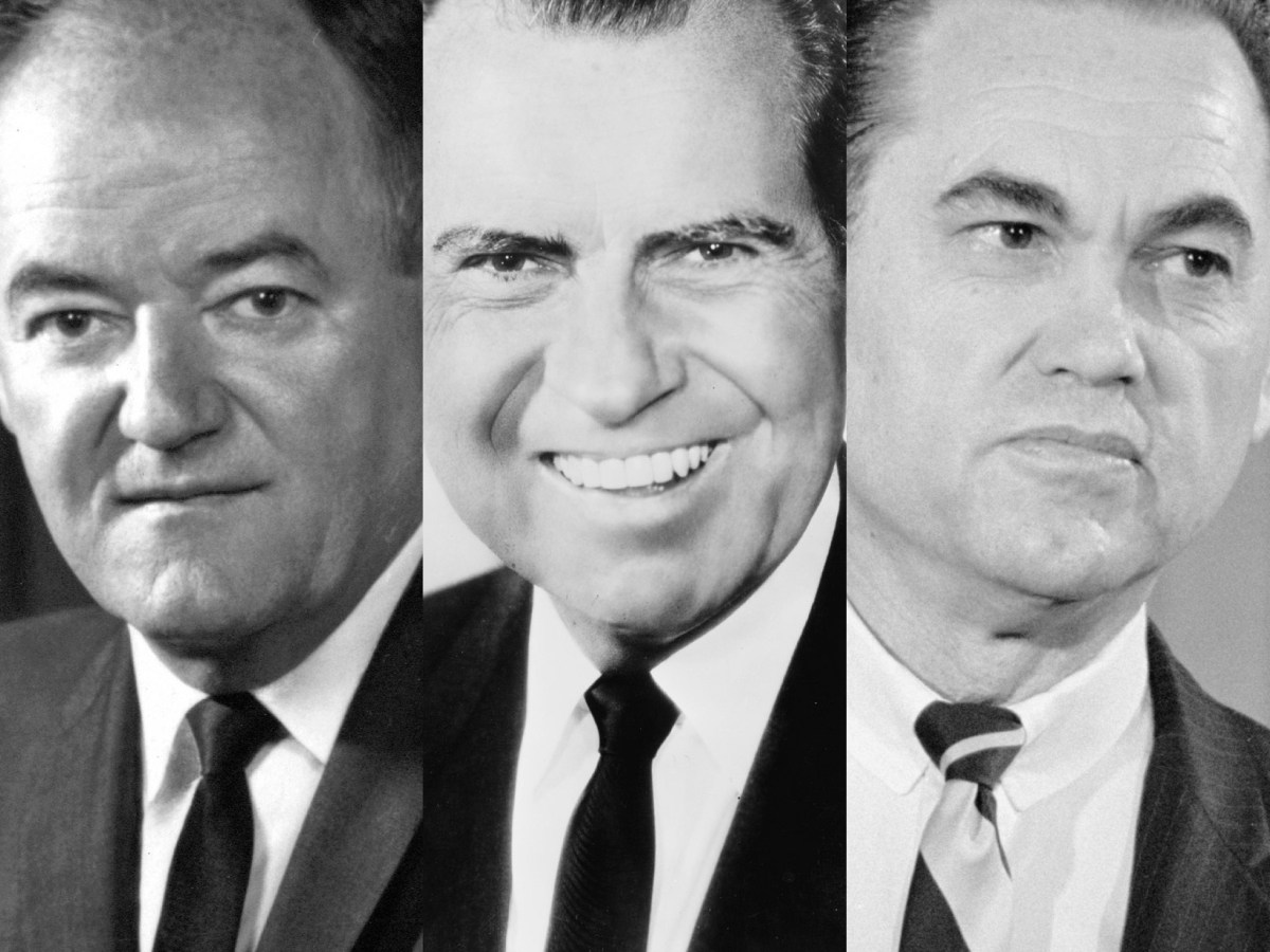 1968 – HUBERT HUMPHREY VS RICHARD NIXON VS GEORGE&nbsp;WALLACE